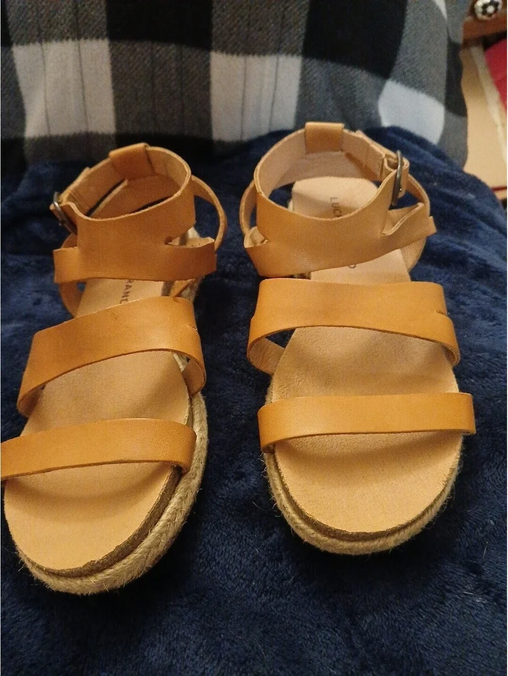 Women's Lucky Brand Strappy Wedge Sandal W 7.5